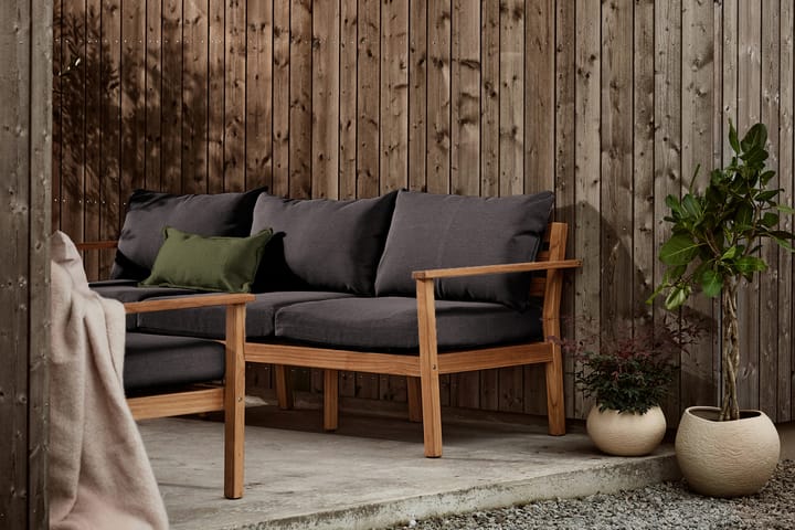 Sofá Stockaryd de 3 plazas teak/dark grey 1898