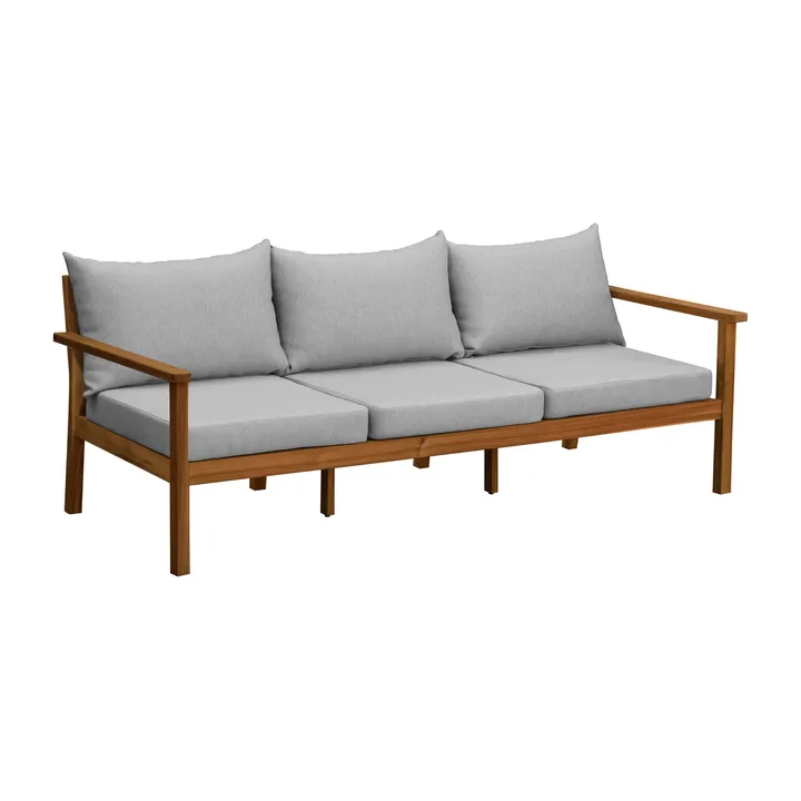 Sofá Stockaryd de 3 plazas teak/light grey - 1898
