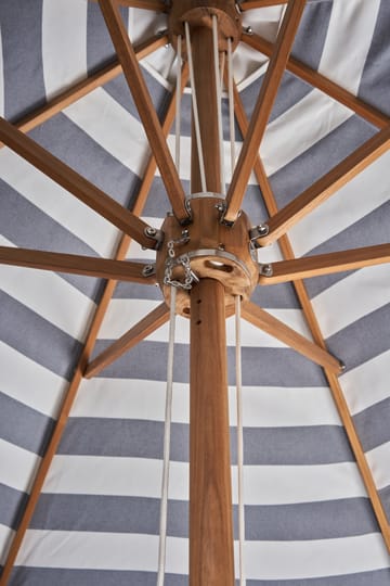 Sombrilla Hisshult Ø270 cm - Blue stripe-teak - 1898