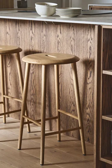 Taburete de bar Norrabo 65 cm - Naturlackad ek - 1898