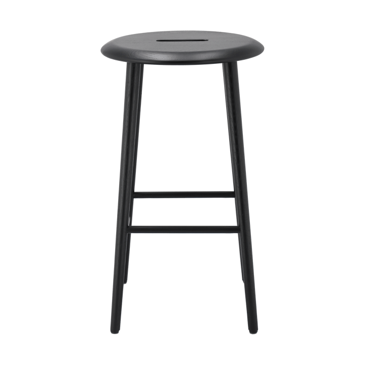 Taburete de bar Norrabo 65 cm, Roble lacado en negro 1898