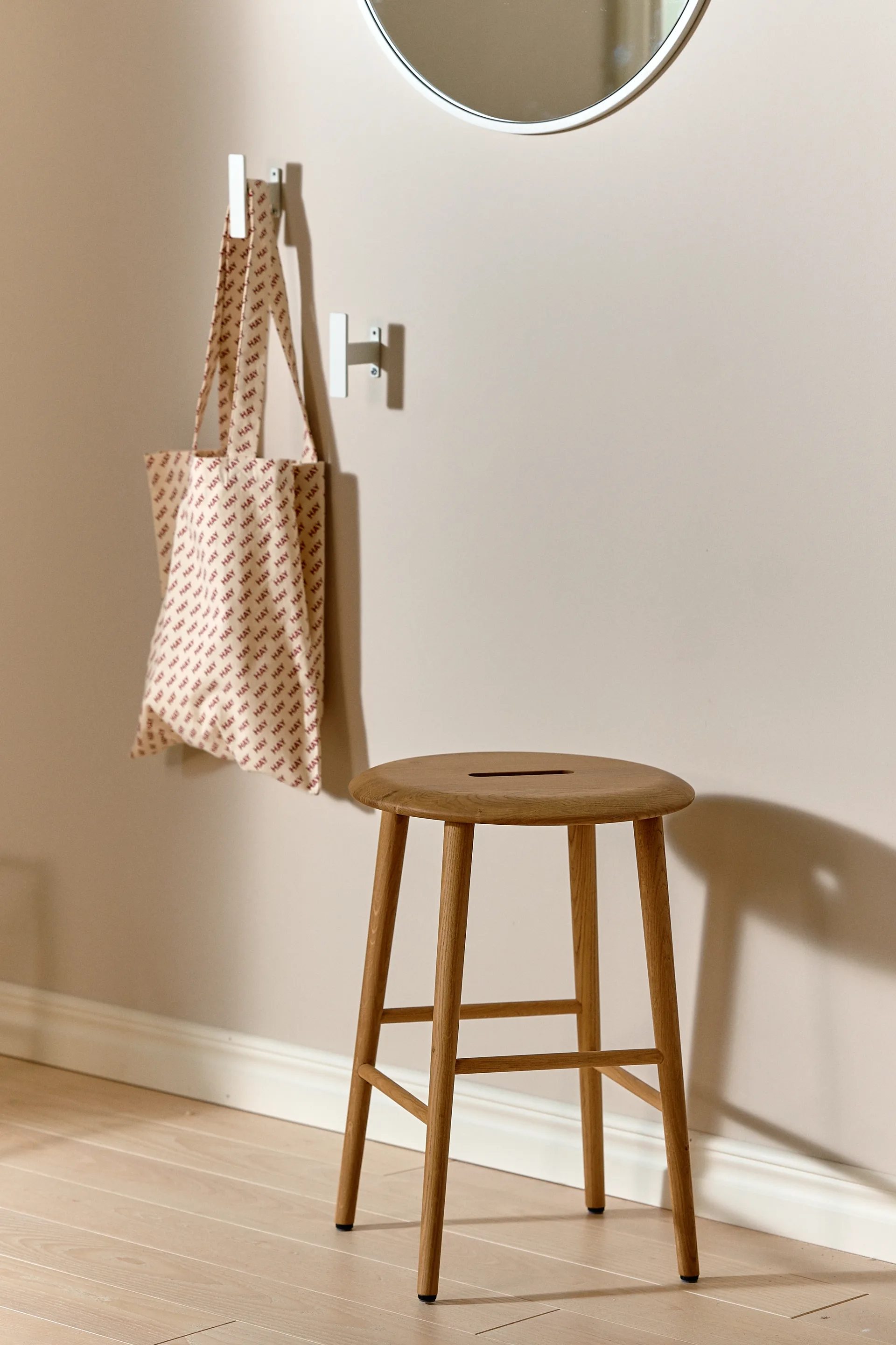 Taburete Norrabo 53 cm, Naturlackad ek 1898