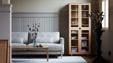 Vitrina alta Vidja - Roble pigmentado blanco - 1898