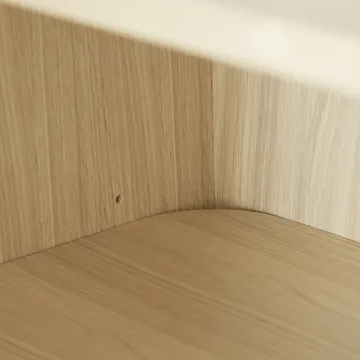 Vitrina alta Vidja - Roble pigmentado blanco - 1898