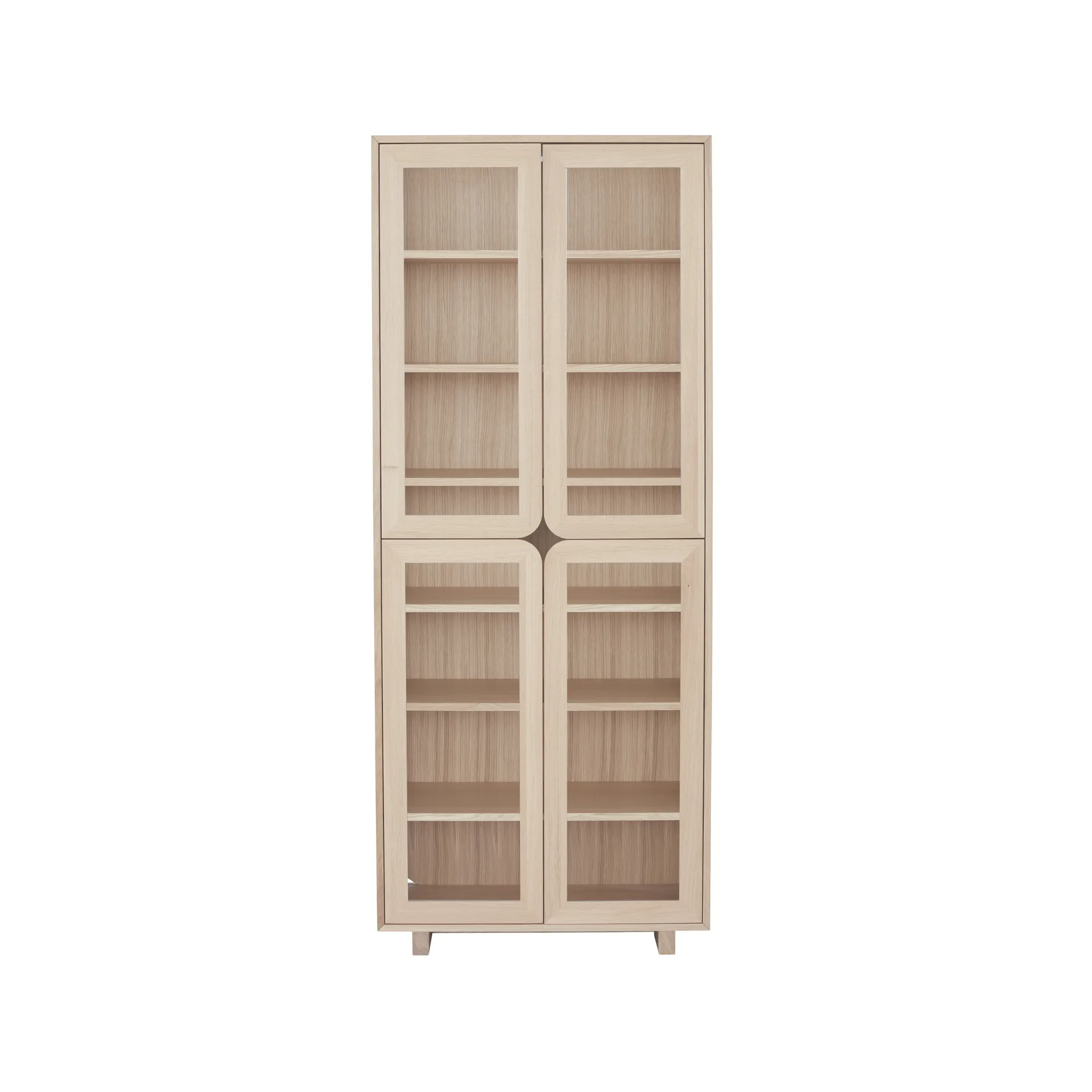 Vitrina alta Vidja, Roble pigmentado blanco 1898