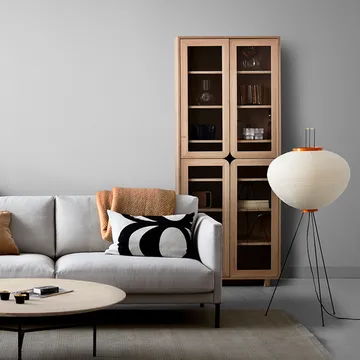 Vitrina alta Vidja - Roble pigmentado blanco - 1898