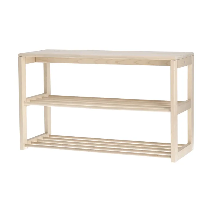 Zapatero con asiento Bäckebo - Abedul, 80×48×30 cm - 1898
