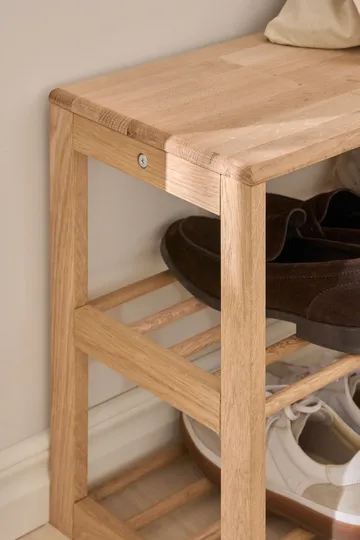Zapatero con asiento Bäckebo - Abedul, 80×48×30 cm - 1898