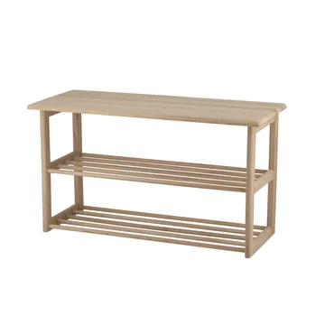 Zapatero con asiento Bäckebo - Roble, 80×48×30 cm - 1898
