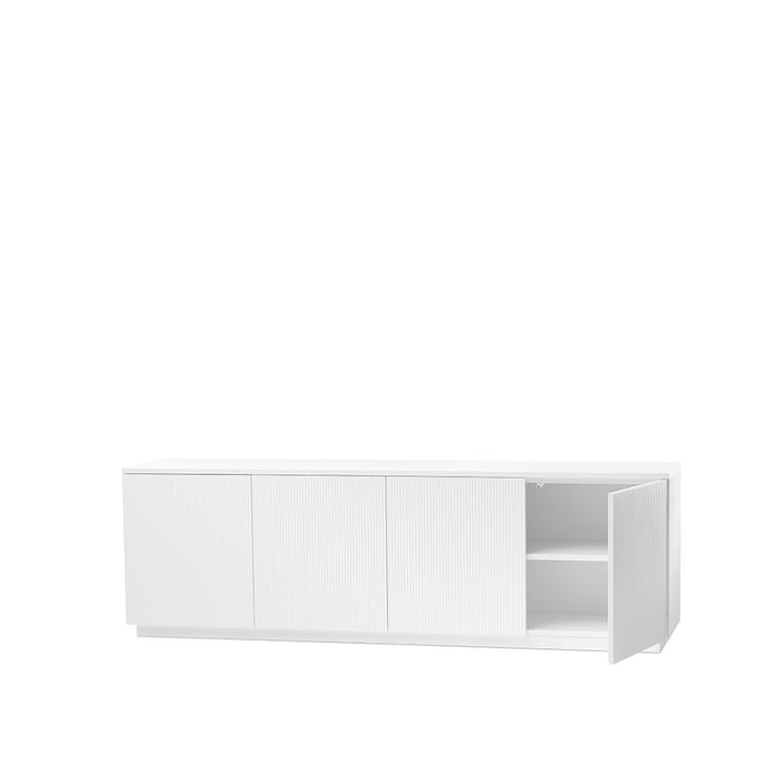 Aparador Beam, Lacado blanco, base blanca A2