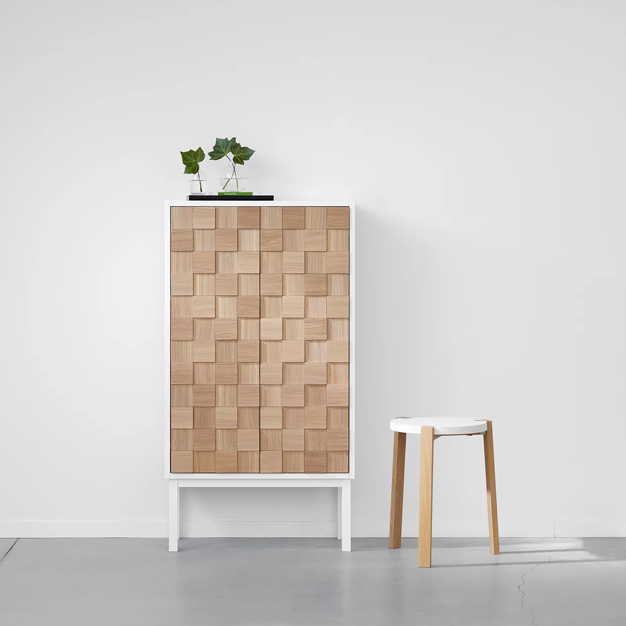 Aparador Collect 2016, roble aceitado blanco-blanco A2