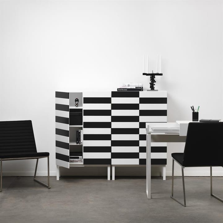 Aparador NO 24, Negro-blanco A2
