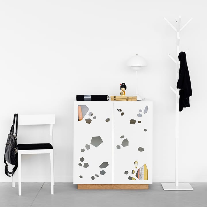Aparador Sneak peek, Blanco, base lacada en blanco A2