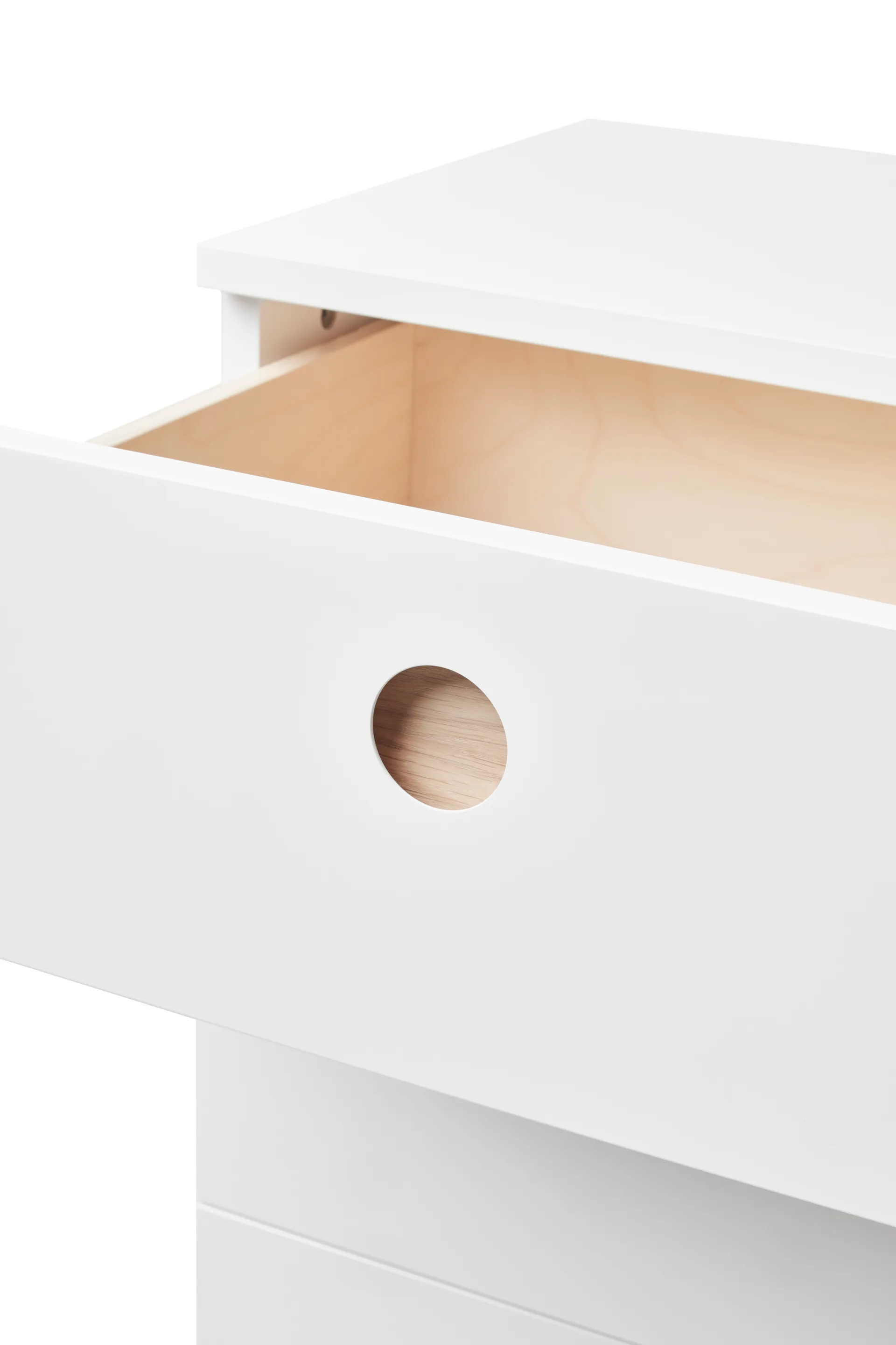 Cómoda Keep high, Roble aceitado en blanco, 95×98×40 cm A2