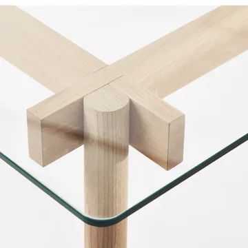 Corners Mesa - Roble aceitado, vidrio - A2