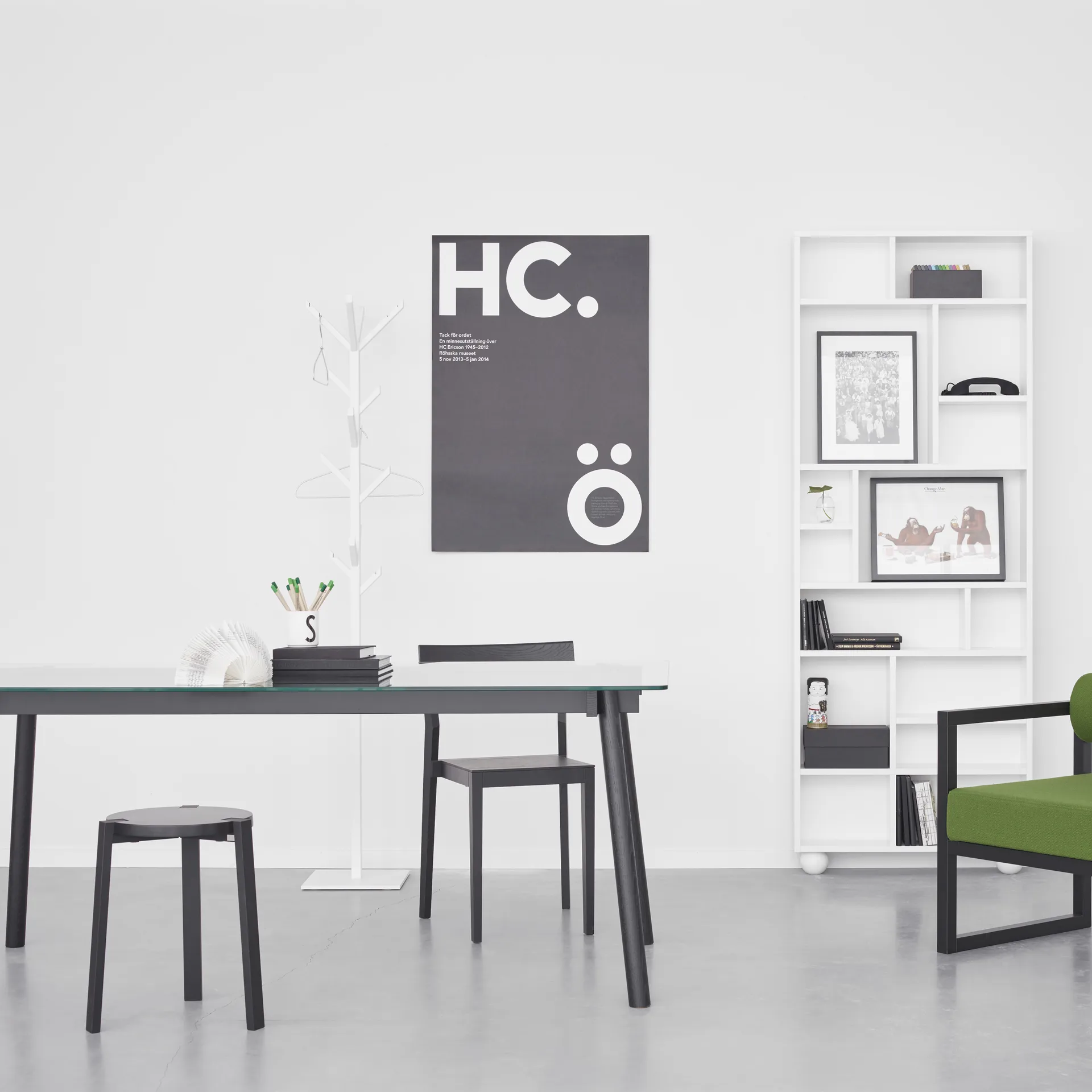 Corners Mesa, Roble aceitado, vidrio A2