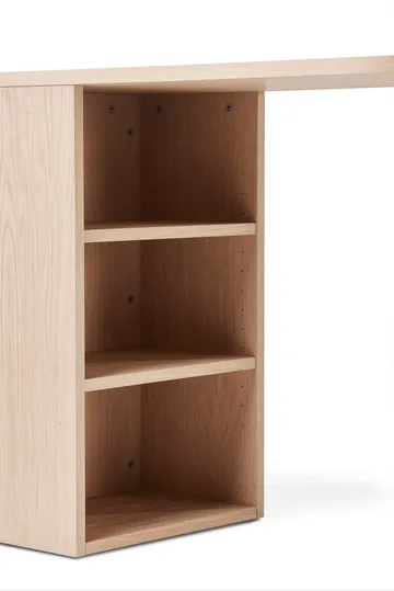 Escritorio Hub - Roble aceitado blanco, 100×73×43 cm - A2