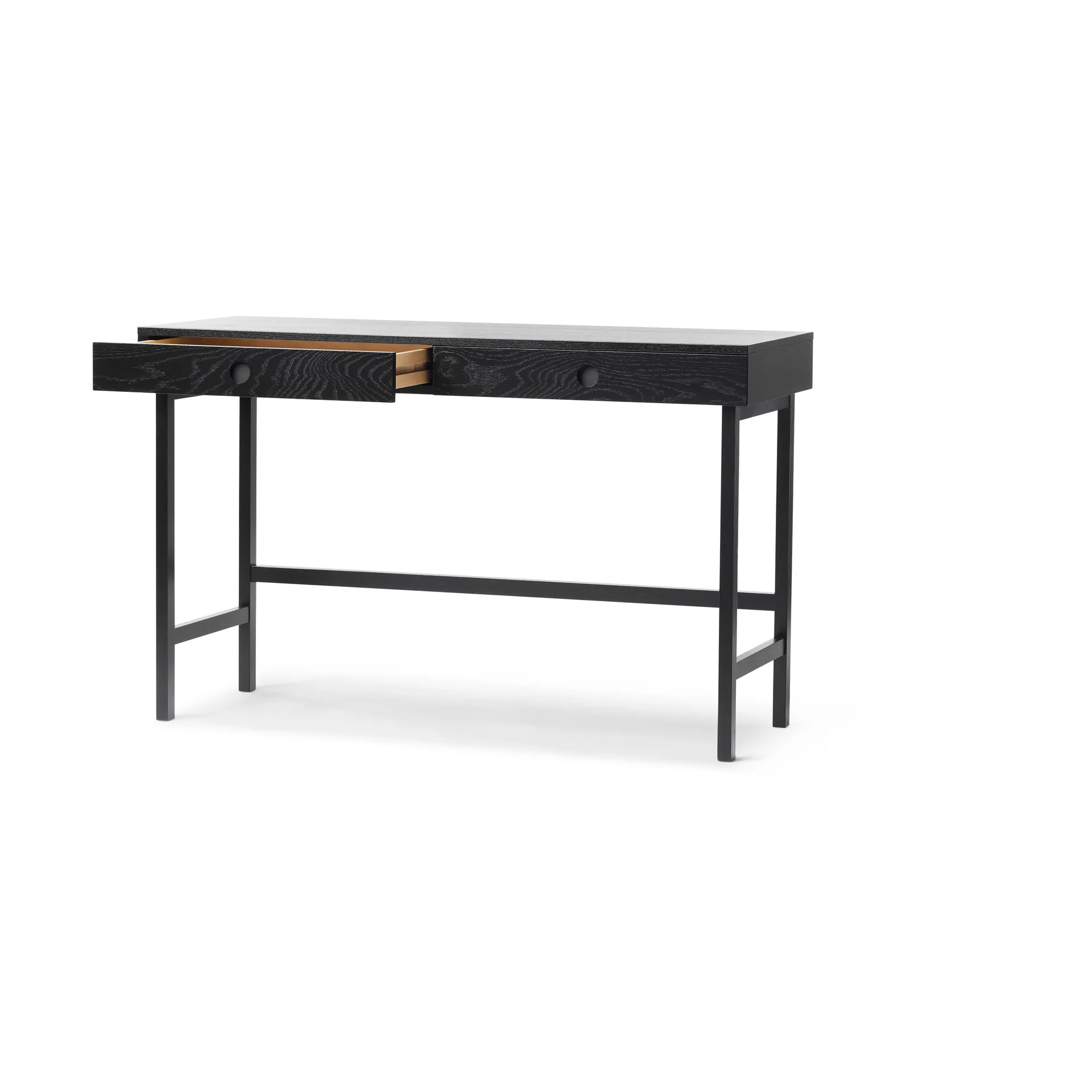 Escritorio Mind, Roble teñido en negro, 118×74×44 cm A2