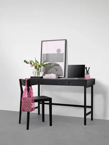 Escritorio Mind - Roble teñido en negro, 118×74×44 cm - A2