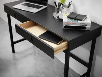 Escritorio Mind - Roble teñido en negro, 118×74×44 cm - A2