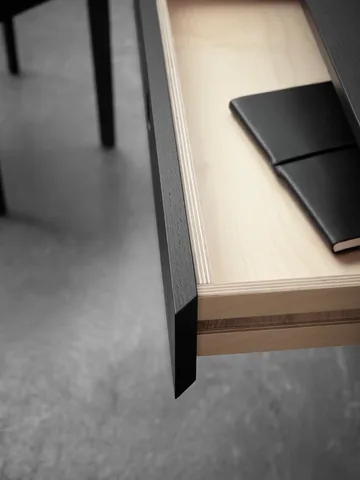 Escritorio Mind - Roble teñido en negro, 118×74×44 cm - A2