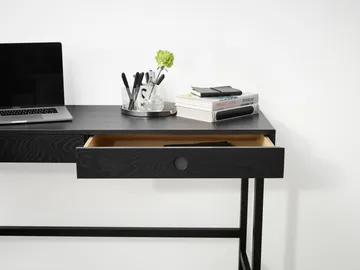 Escritorio Mind - Roble teñido en negro, 118×74×44 cm - A2