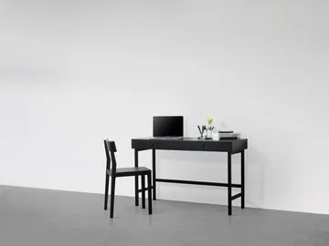 Escritorio Mind - Roble teñido en negro, 118×74×44 cm - A2