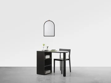 Espejo de pared Echo - Negro, 43x63 cm - A2