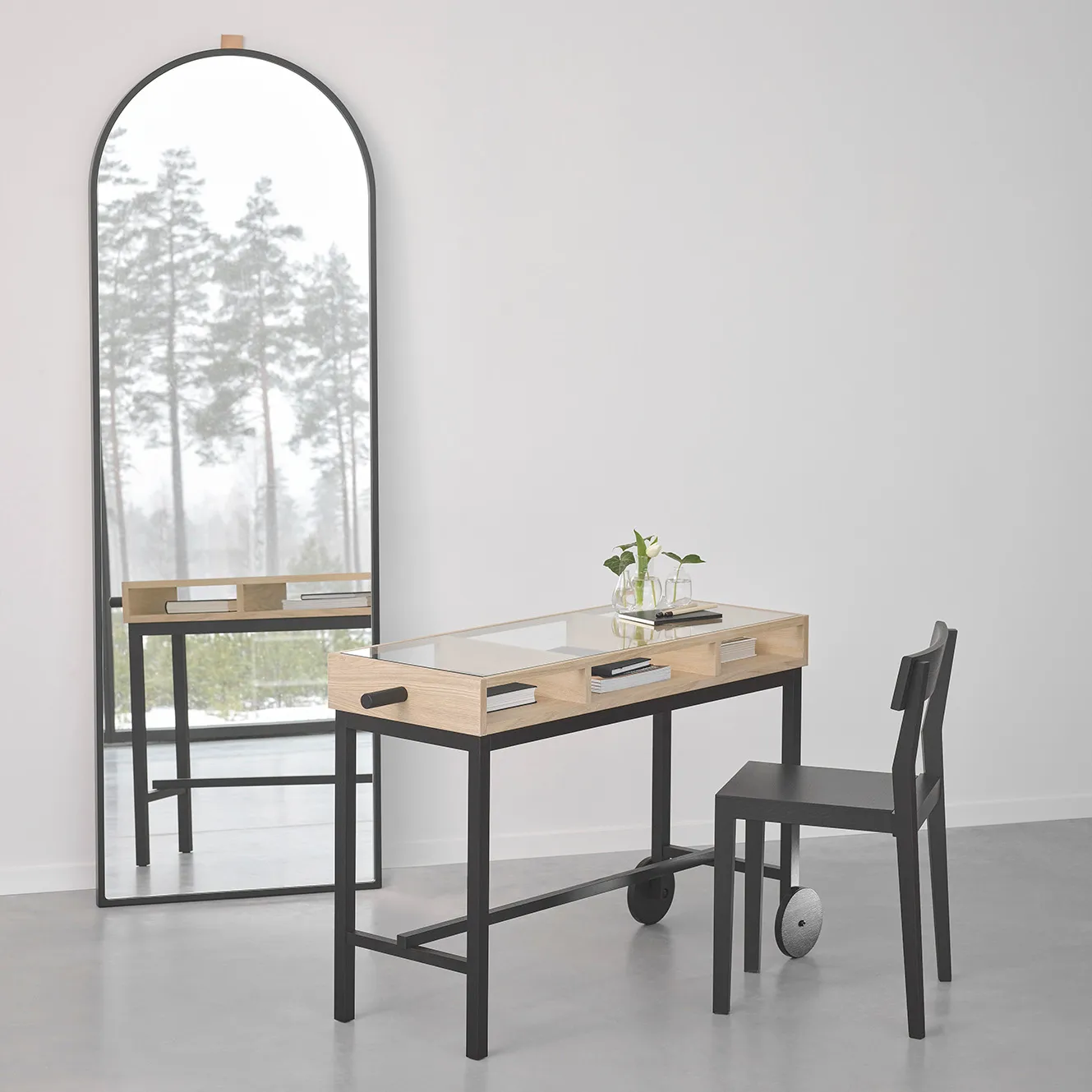 Espejo Echo, negro A2