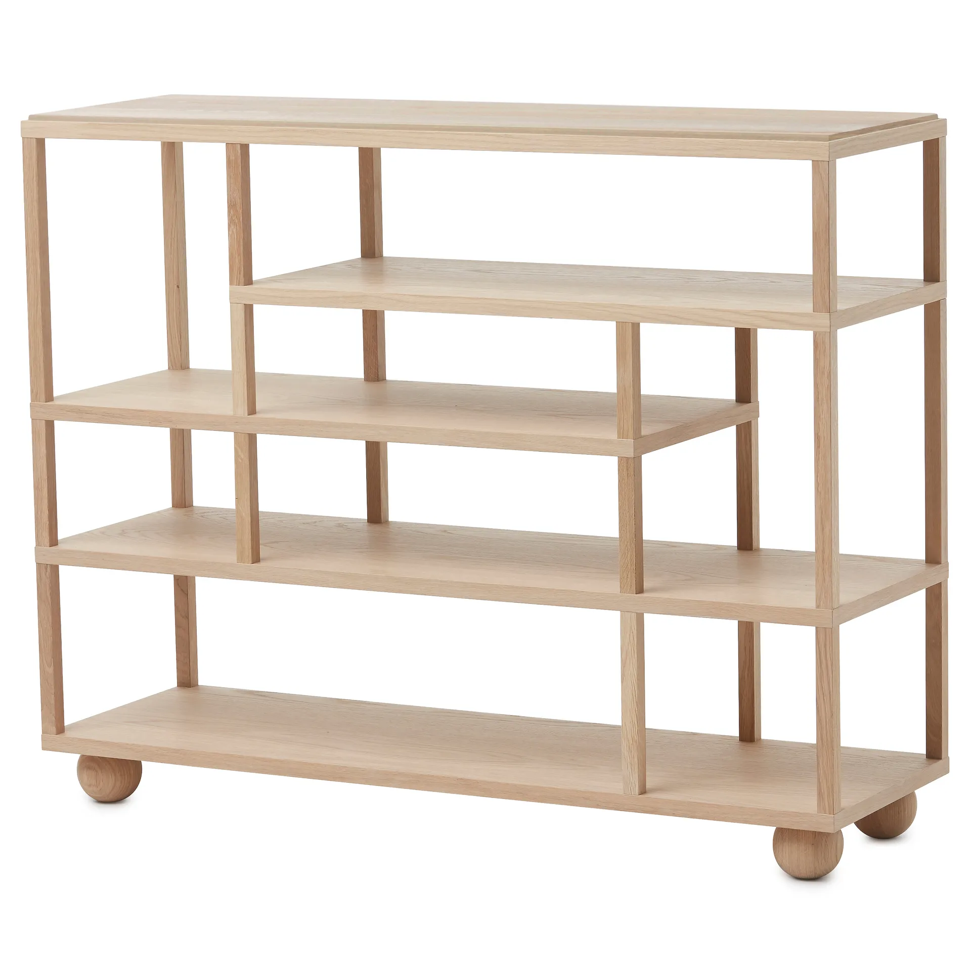 Estantería Show, roble aceitado blanco A2