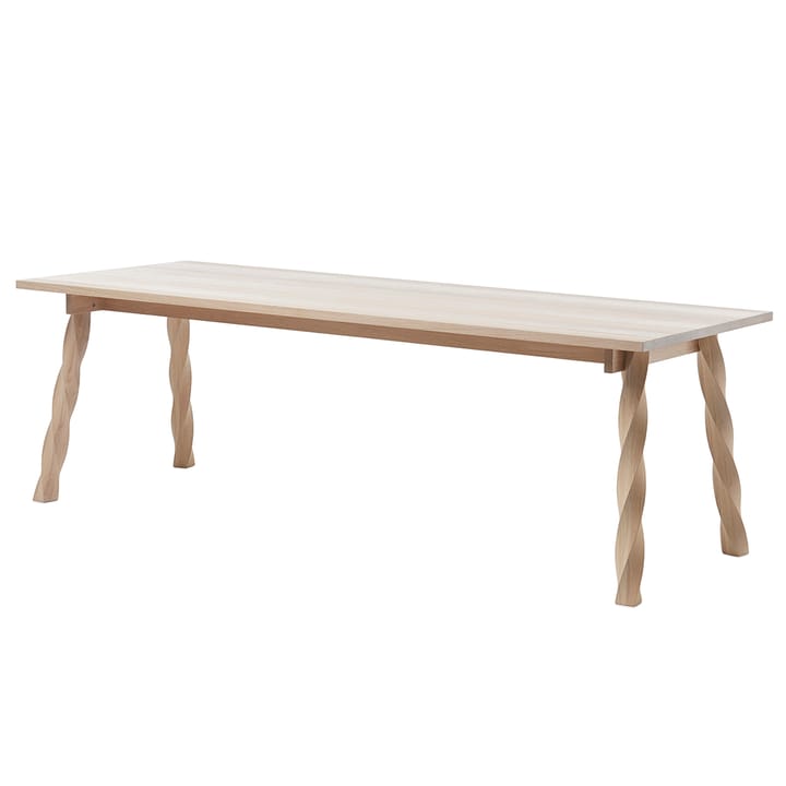 Mesa de comedor Twist - roble aceitado blanco - A2