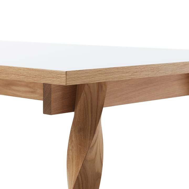 Mesa de comedor Twist, roble-blanco A2