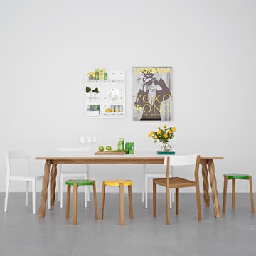 Mesa de comedor Twist - roble-blanco - A2