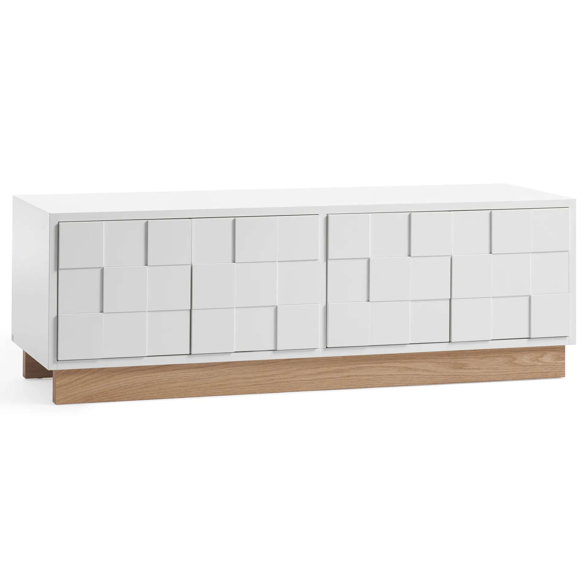 Mueble TV Collect 2010, roble aceitado blanco A2