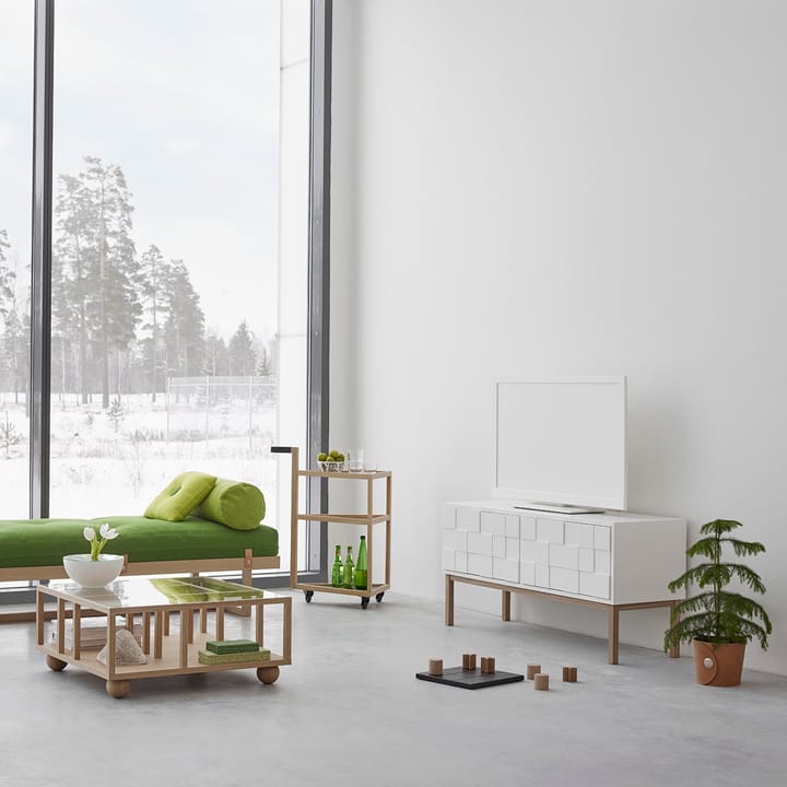 Mueble TV con patas Collect 2010, patas de roble A2