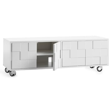 Mueble TV con ruedas Collect 2010 - blanco - A2