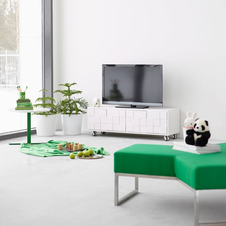 Mueble TV con ruedas Collect 2010, blanco A2