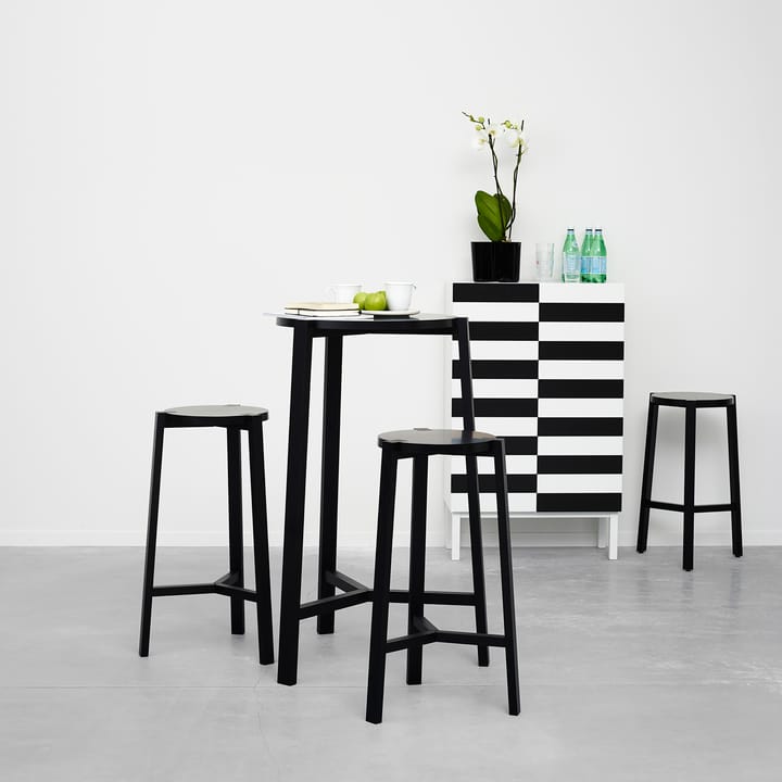 Taburete Happy, Negro-negro A2