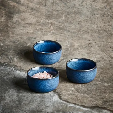2 Boles mini Raw Ø7,5 cm - Midnight blue - Aida
