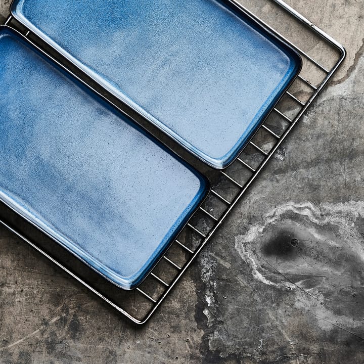 2 Platos Raw 18x34 cm, Midnight blue Aida