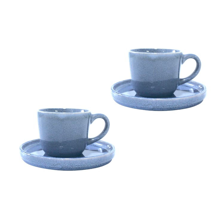 2 Tazas y platillos Søholm Sonja - azul - Aida