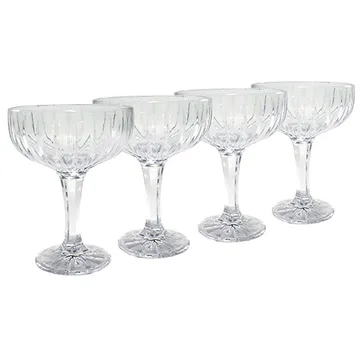 4 Copas de champagne Relief - transparente - Aida