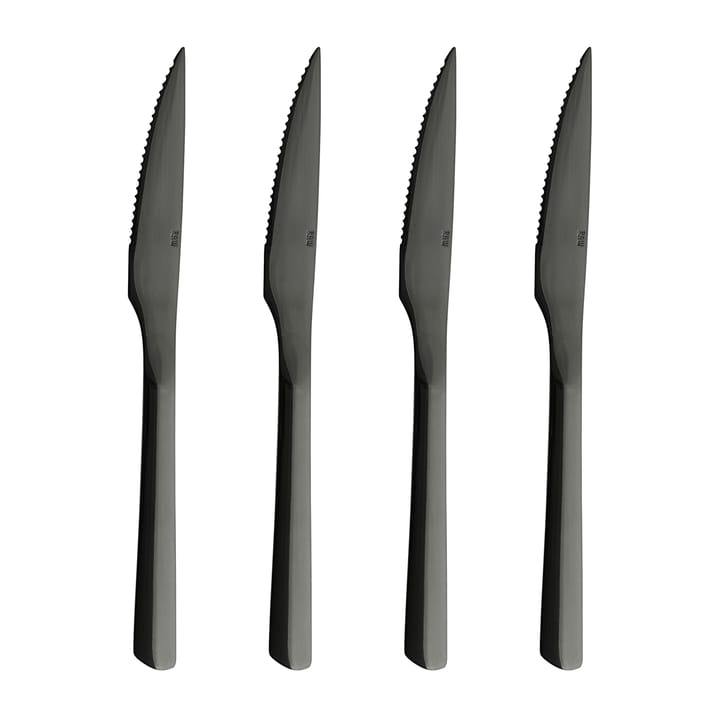 4 Cuchillos de carne Raw - negro - Aida