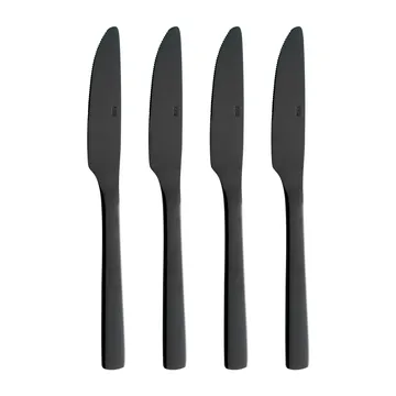 4 Cuchillos de mesa Raw - negro - Aida