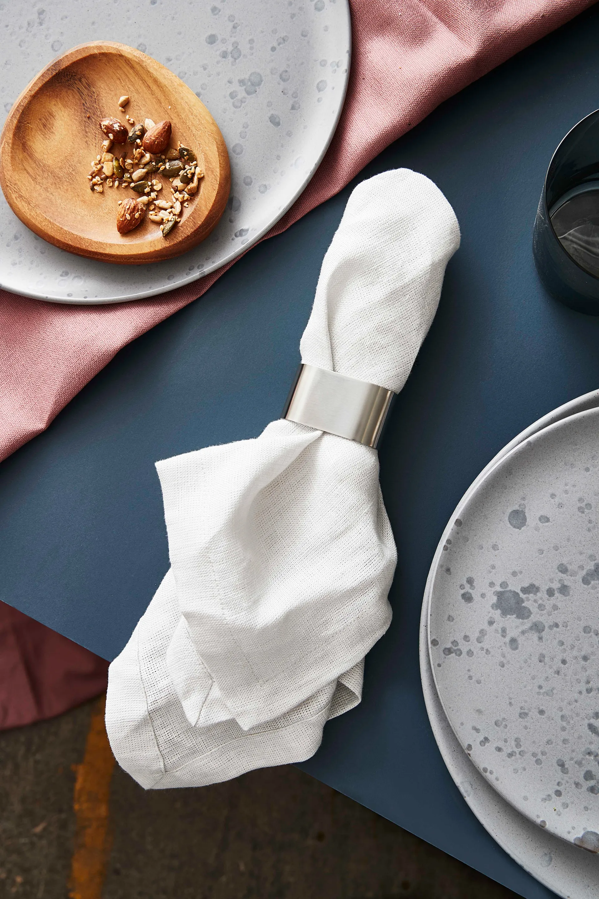 4 Servilleteros Raw, Stainless steel Aida