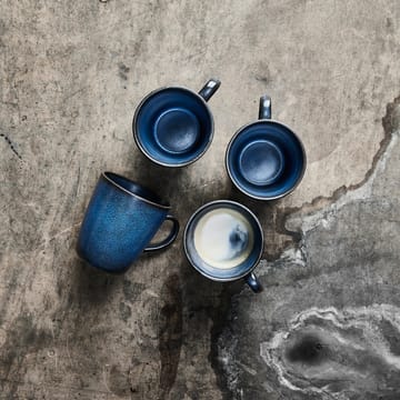 4 Tazas con asa Raw 35 cl - Midnight blue - Aida
