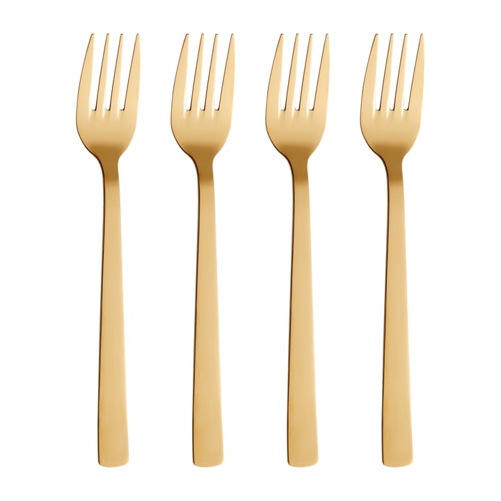 4 Tenedores de mesa Raw - Dorado - Aida