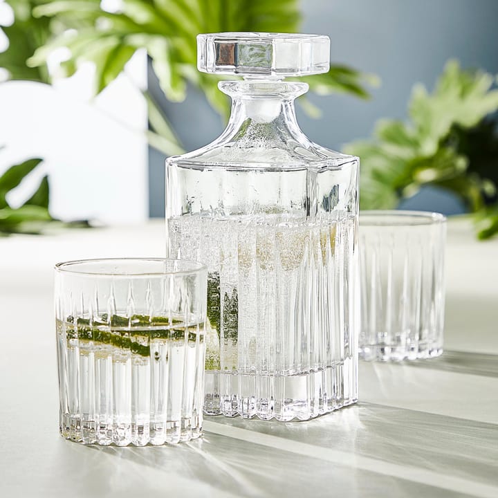 4 Vasos de whisky Relief 31 cl - transparente - Aida