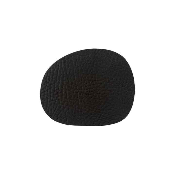 6 Posavasos Raw cuero, Black buffalo (negro) Aida
