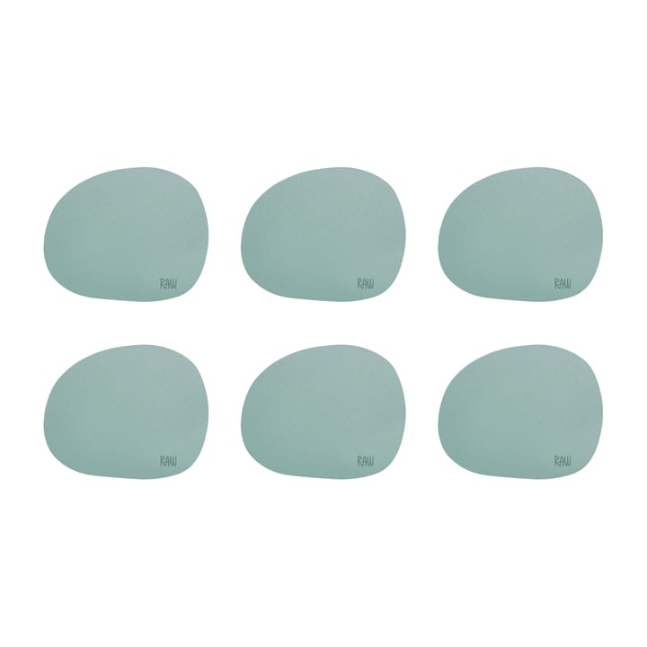 6 Posavasos Raw silicona - verde - Aida